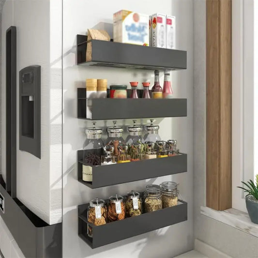 Étagère magnétique de frigo gain de place