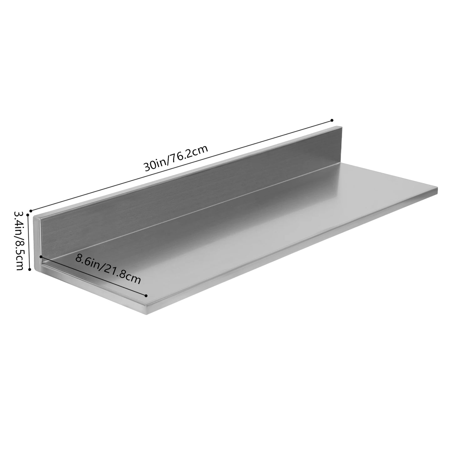 Étagère murale inox pour cuisine organisée
