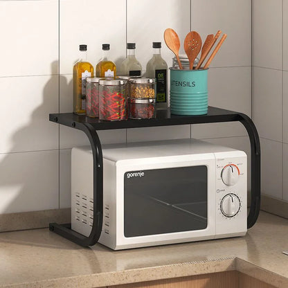 Étagère de cuisine en acier pour micro-ondes