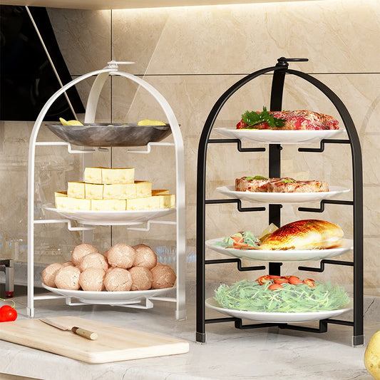 Étagère murale pliable pour plats et légumes