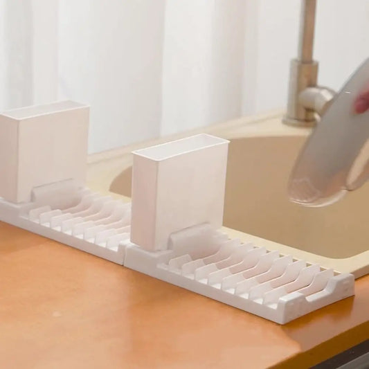 Égouttoir pliable pour vaisselle compact