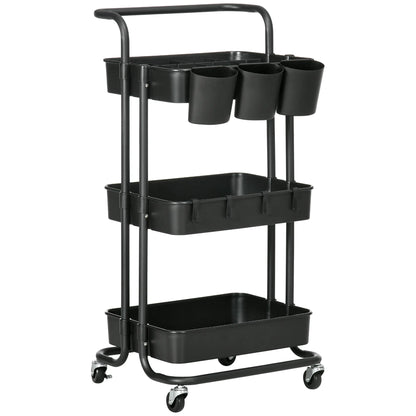 Chariot de rangement à roulettes multi-usages