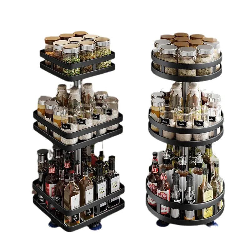 Plateau rotatif de rangement pour cuisine