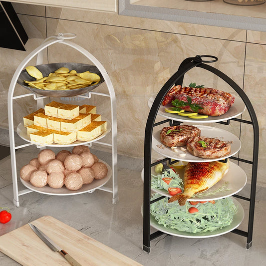 Étagère murale pliable pour plats et légumes