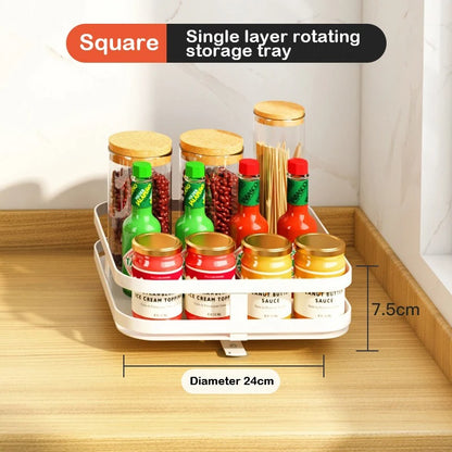 Plateau rotatif de rangement pour cuisine