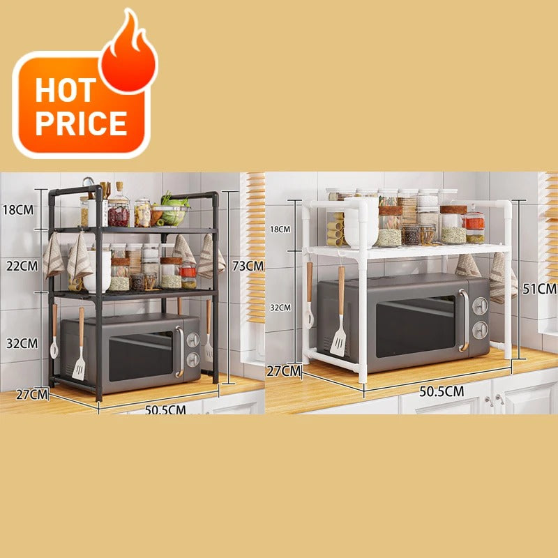 Étagère micro-ondes de cuisine multi-niveaux