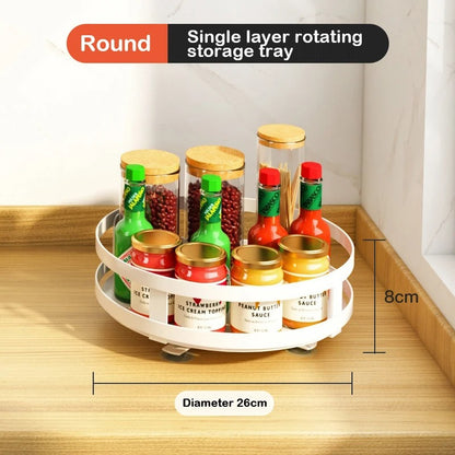 Plateau rotatif de rangement pour cuisine